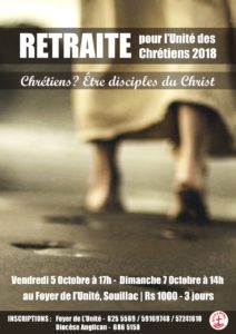 Retraite pour l'Unite des Chretiens. Cretiens? Etre disciples du Christ. @ Foyer de l'Unite, Souillac